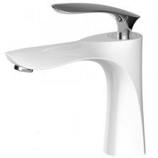 Grocenberg Смеситель для раковины, белый\хром GB2001WC