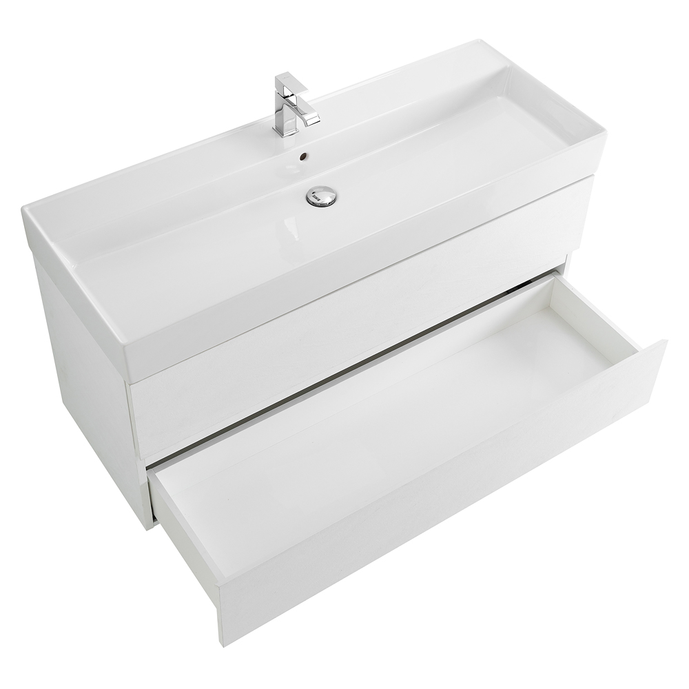 Приобрести cezares тумба подвесная с раковиной molveno 46 120 см bianco ghiaccio, белая molveno 46-120-2c-so-bg