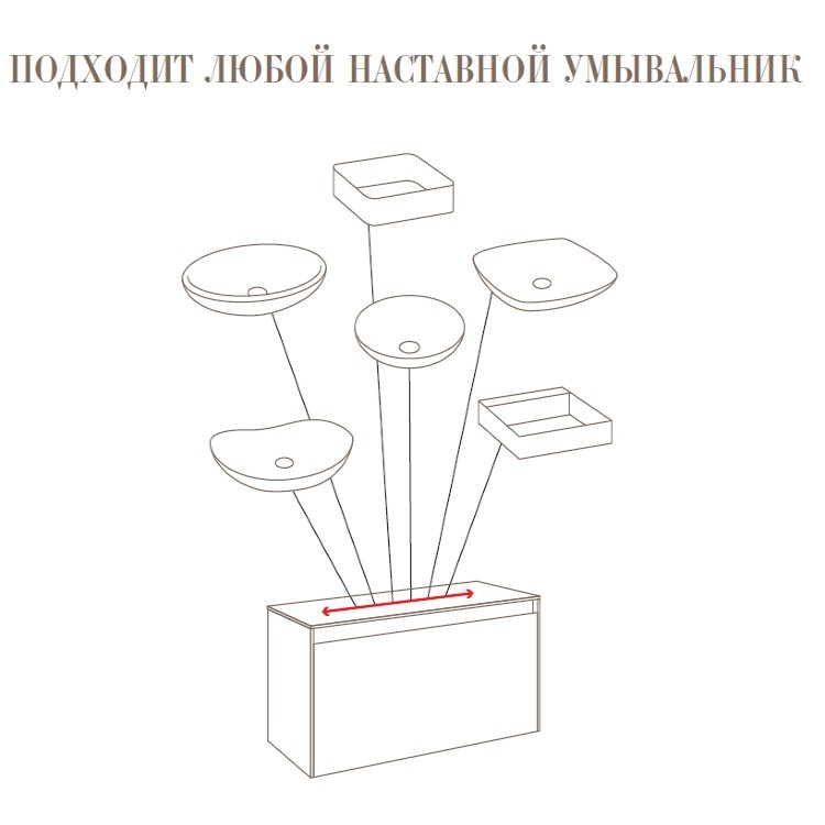 Приобрести тумба подвесная aqwella со столешницей mobi 120 см, светлый бетон mob0112bs:mob0712bs