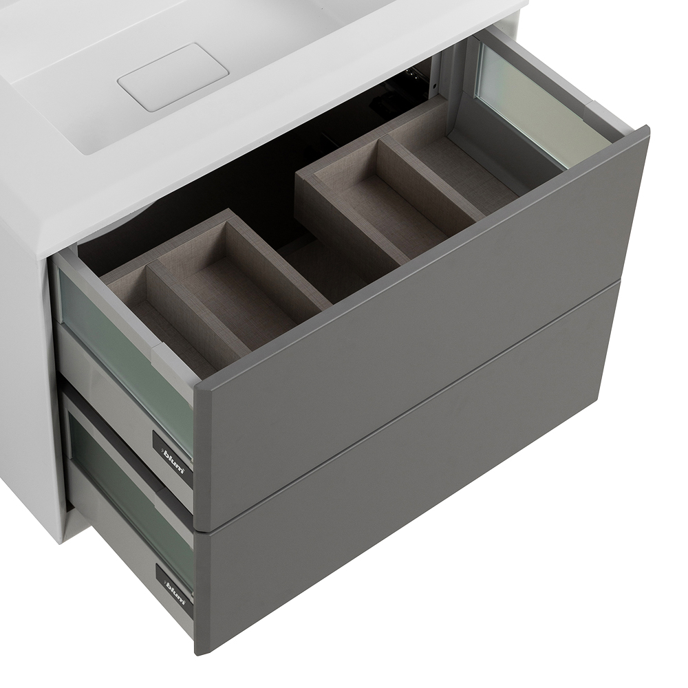 Приобрести cezares тумба подвесная с раковиной bellagio 70 см grigio nuvola, серая 55301