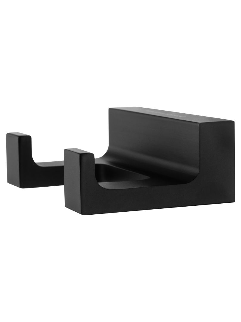 Приобрести двойной крючок для ванной wonzon & woghand eclipse, черный (ww-9125-bl)
