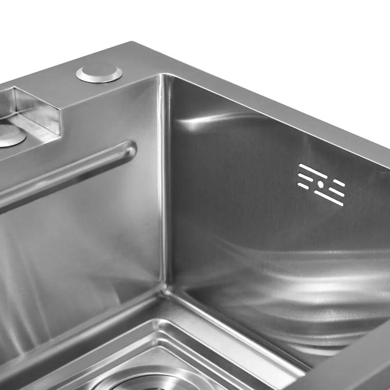 Приобрести gerhans кухонная мойка 75х45 см, функциональная, сатин