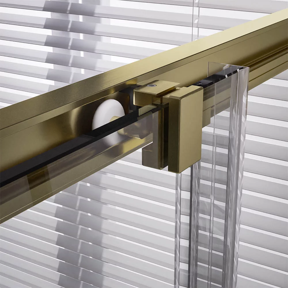 Приобрести veconi душевое ограждение premium trento 80х110 см, брашированное золото, прозрачное ptc20-g-11080-01-c4