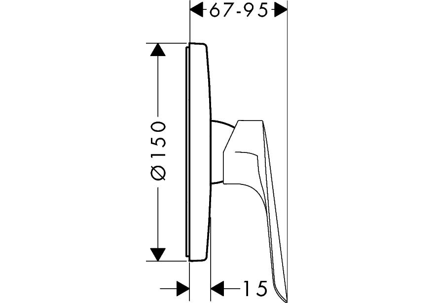 Приобрести смеситель для душа hansgrohe logis e 71608000