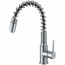 HAIBA Смеситель для кухни 397 мм, гибкий излив, хром HB-71074