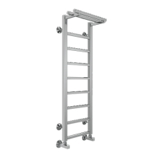 Terminus Полотенцесушитель Контур П9 30х100 см, с полкой, водяной, хром
