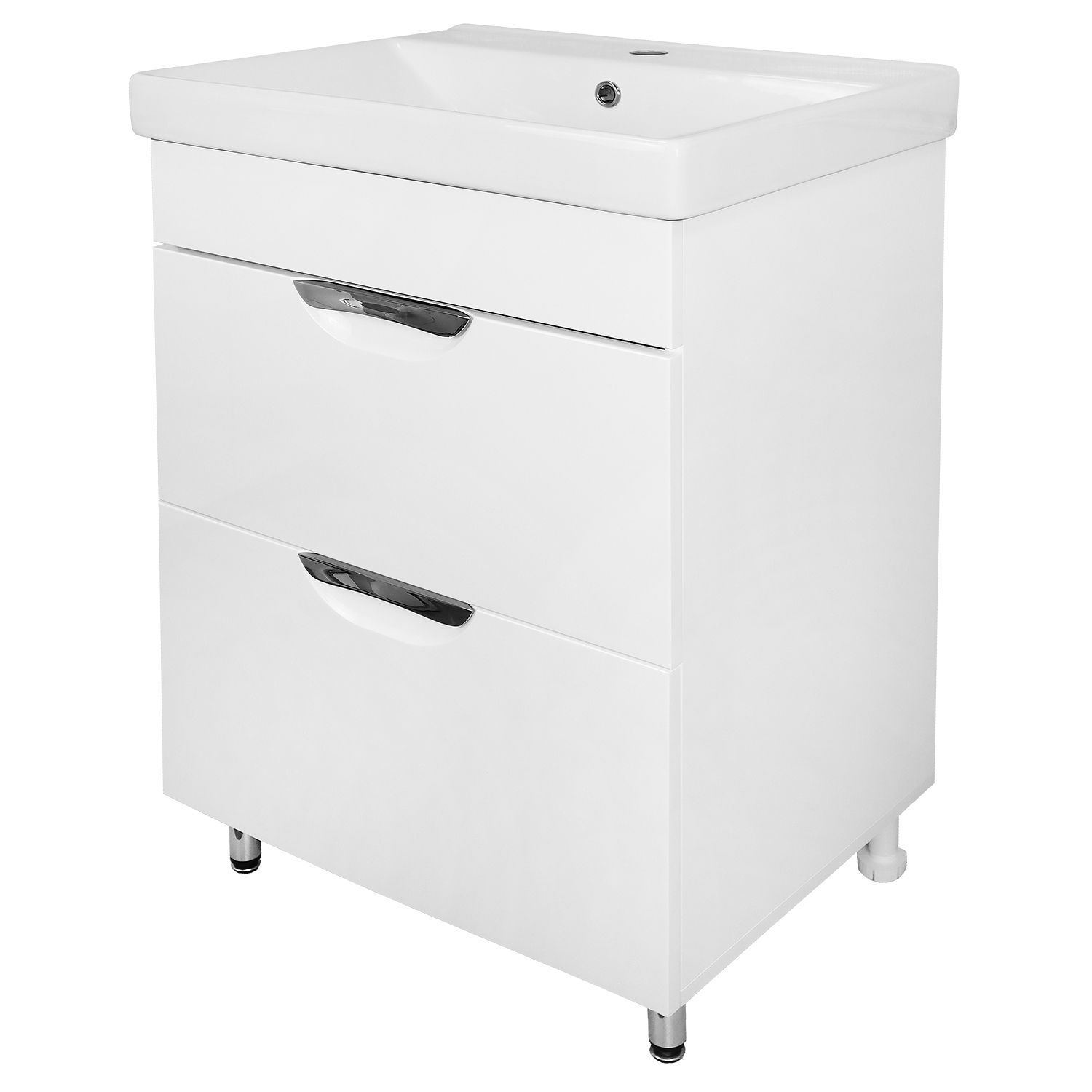 Приобрести loranto тумба напольная с раковиной стиль- 60/2 н "соло" 60х88 см, белая (cs00091378)