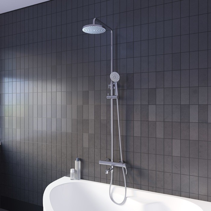 Приобрести iddis душевая система joker, круглая d-200мм, хром joksb1fi06