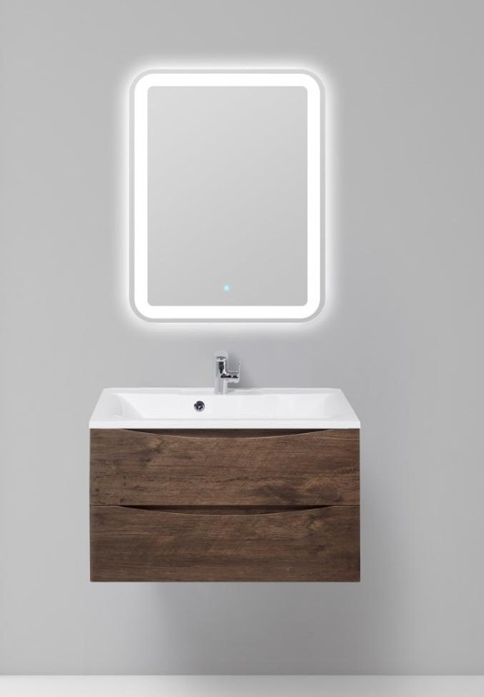 Приобрести тумба подвесная с раковиной belbagno marino-1000-2c-so-rw-p 100 см, rovere moro