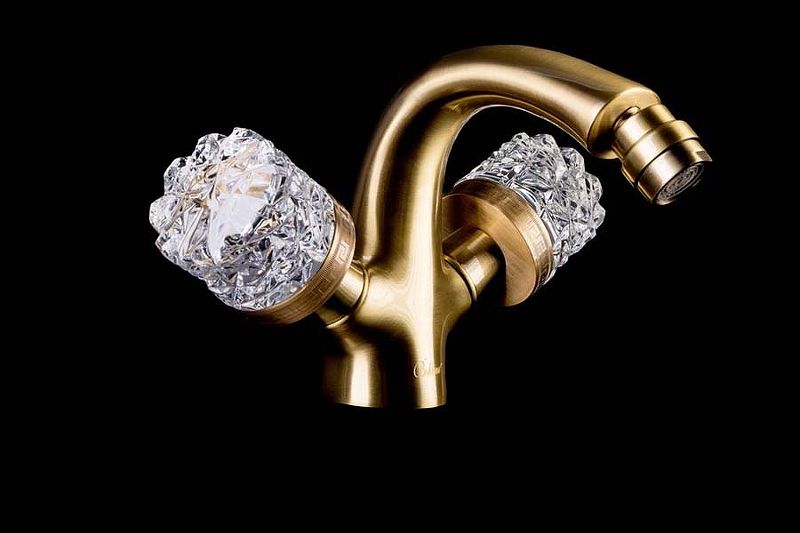 Приобрести boheme смеситель для биде crystal, бронза\кристаллы 316-crst