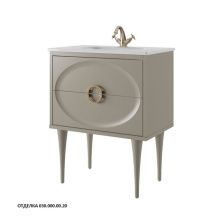 Caprigo Тумба с раковиной MILANO 75 см, серое, эмаль