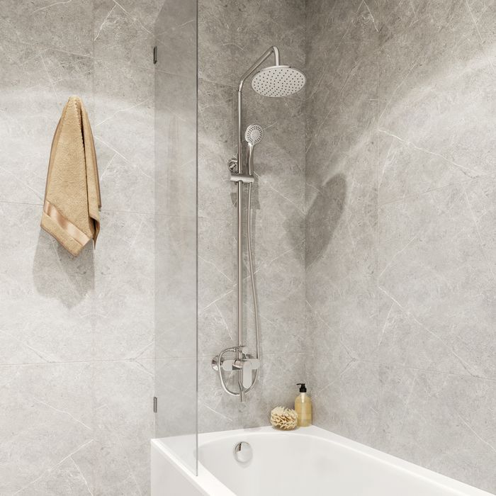 Приобрести iddis душевая система rosco, круглая d-200мм, хром rossb1fm06