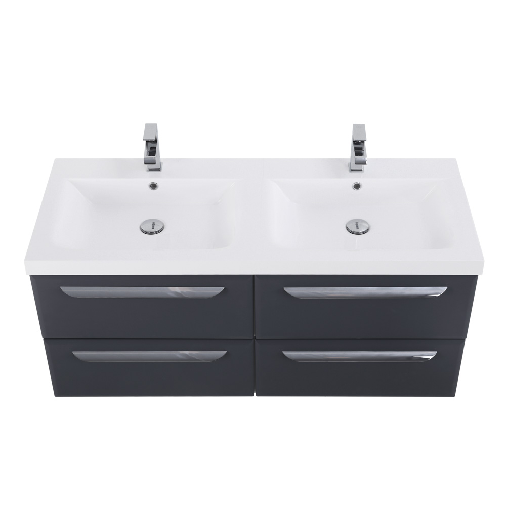 Приобрести cezares тумба подвесная с раковиной eco 120 см grafito, графит eco-1200-4c-so-2-gr-p