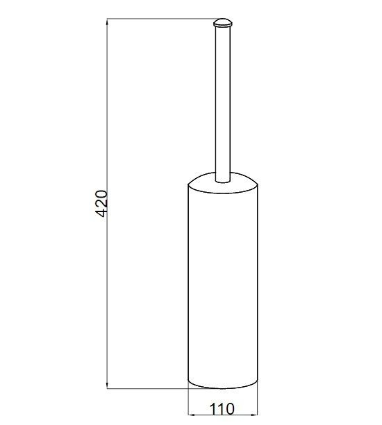 Приобрести boheme ершик для унитаза palazzo, золото 10159