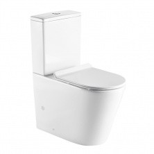 Azario Напольный унитаз-компакт безободковый Maro c крышкой с микролифтом AZ-2125A-R