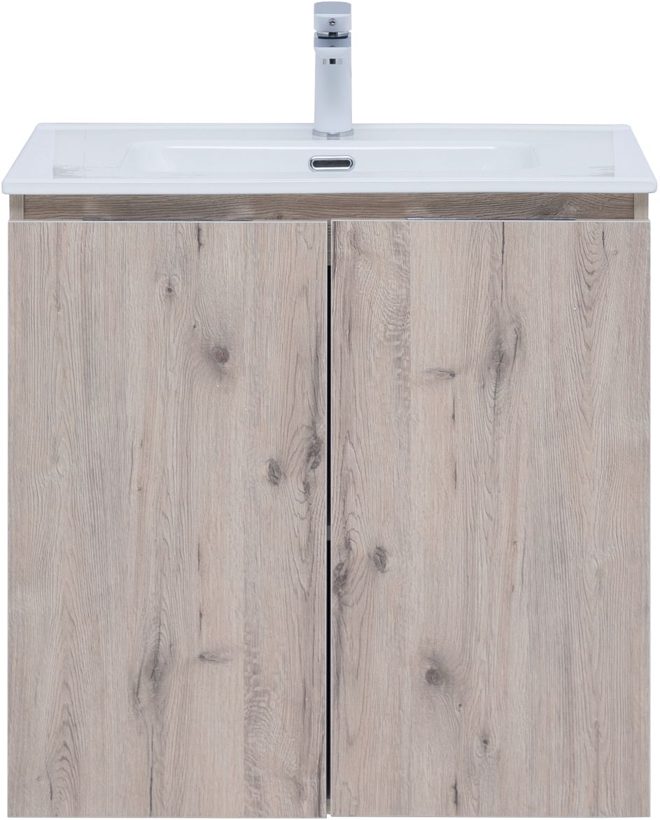 Приобрести aquanet тумба с раковиной алвита new 70 см, 2 дверцы, дуб веллингтон белая