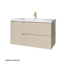 Caprigo Тумба с раковиной TERMIN-Smalty STRIPE 100 см, левая, кремовая, эмаль