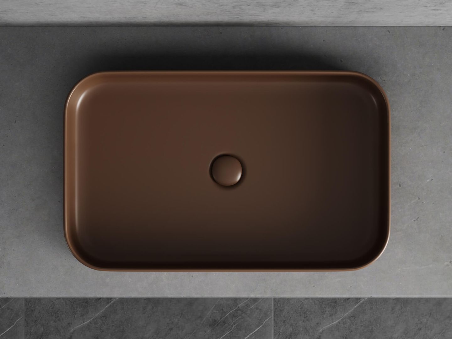 Приобрести hayzburg накладная раковина чаша 60х37 см, кофеин матовая hb-0035-60mdb