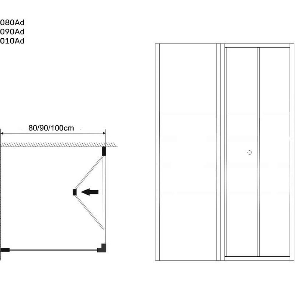 Приобрести grossman душевое ограждение advans 100х100 см, квадратное, хром\ прозрачное gr-1010ad
