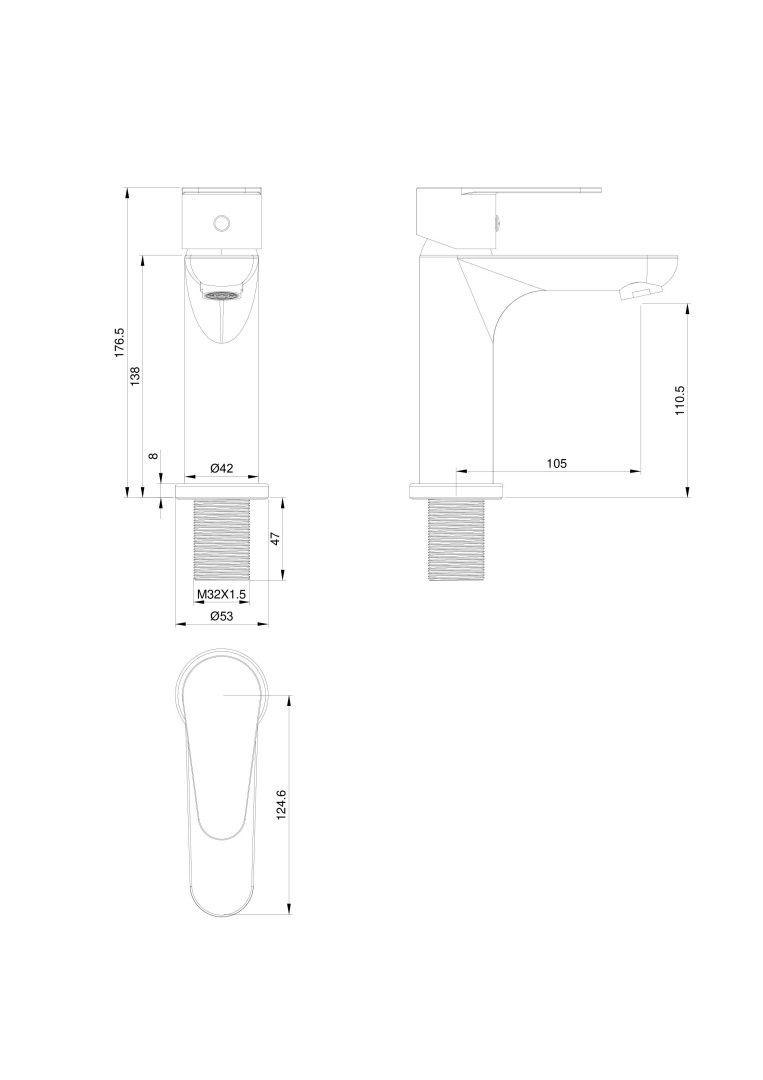 Приобрести смеситель для раковины wonzon & woghand alfa, хром (ww-a40202-cr)