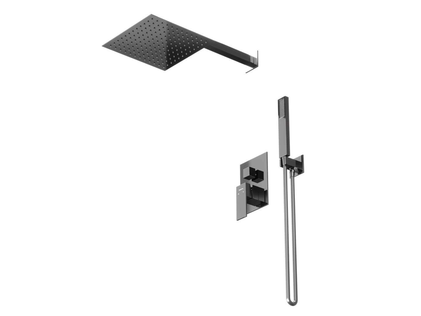 Приобрести hayzburg встраиваемая душевая система, черный хром hb-1002bch