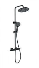 Душевая система с термостатом WONZON & WOGHAND NEO, Черный матовый (WW-B3045-A-MB)