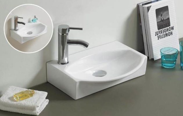 Приобрести раковина накладная /подвесная ceramalux 41 см 78014t