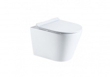 Подвесной унитаз безободковый Sole Torr с крышкой микролифт