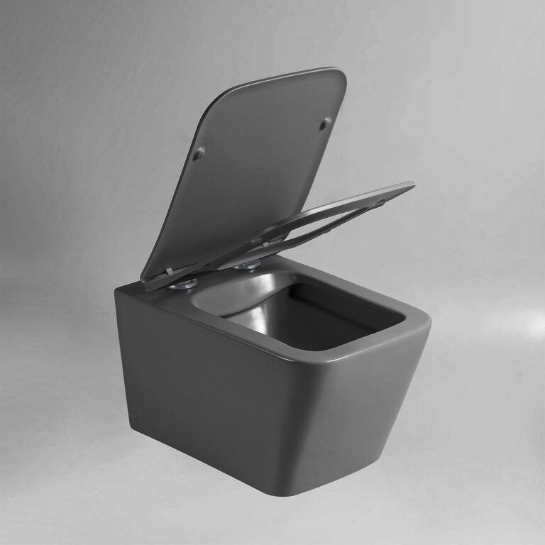 Приобрести vincea унитаз подвесной piatti q-line, ультратонкое сиденье, микролифт, антрацит матовый vt1-12ma