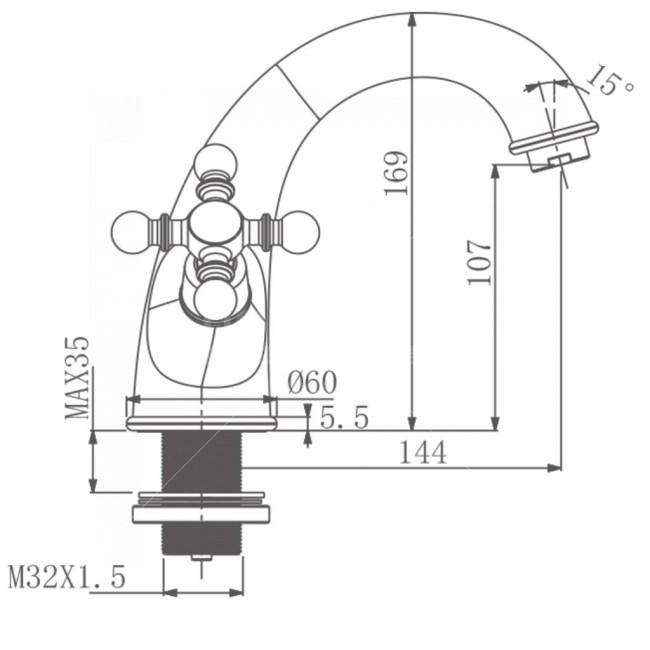 Приобрести gappo смеситель для раковины g1089, хром 98709
