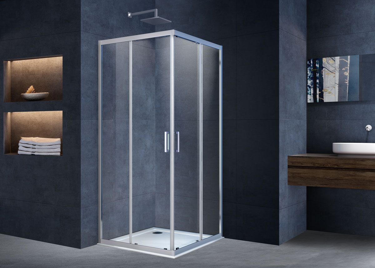 Приобрести vincea душевое ограждение alpha 100х100 см, прозрачное, хром vss-3al100cl