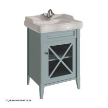 Caprigo Тумба с раковиной NAPOLI 60 см, правая, голубая, эмаль