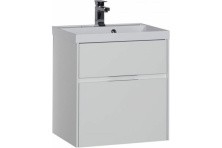 Aquanet Тумба с раковиной Латина 60 см, белая (2 ящика)