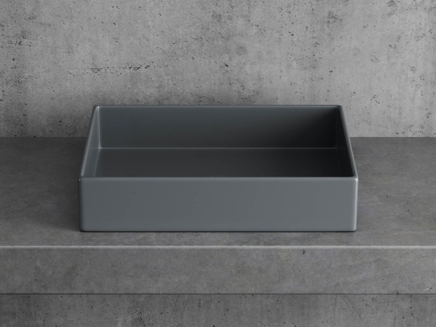 Приобрести hayzburg накладная раковина чаша 51х37 см, графит матовая hb-0034-50mdh