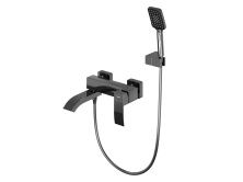 Hayzburg Смеситель для ванны, черный хром HB-3009BCH