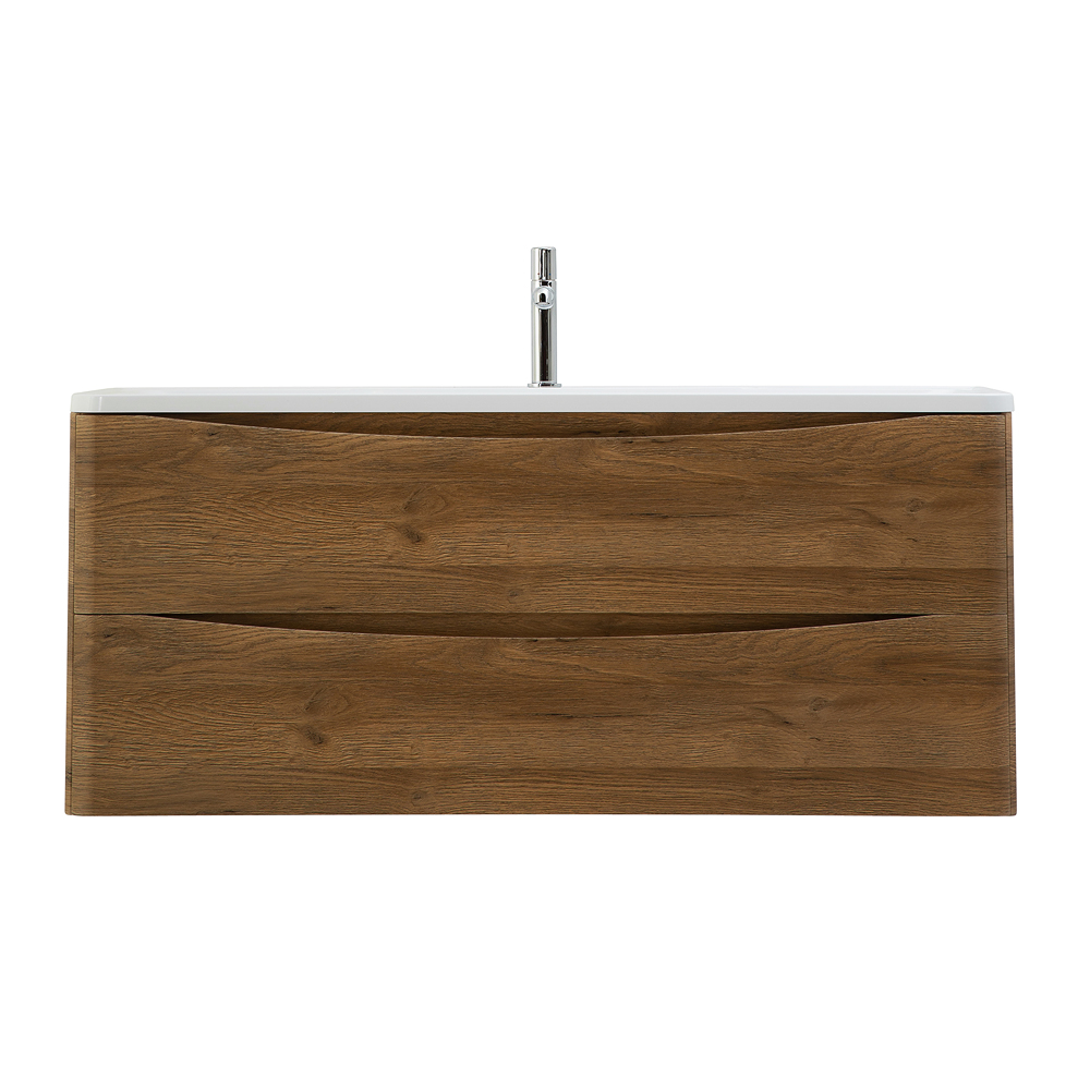 Приобрести belbagno тумба с раковиной acqua 120 см, подвесная rovere rustico, белая раковина