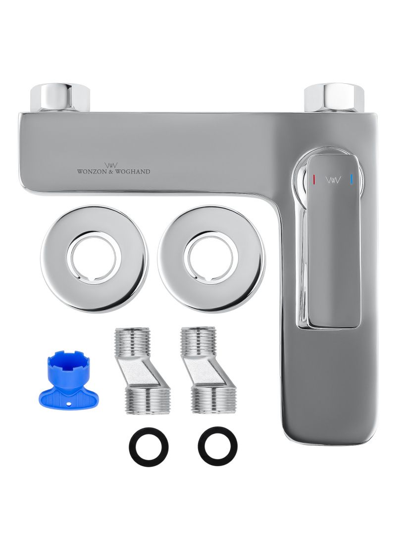 Приобрести смеситель для ванны wonzon & woghand shark, хром (ww-483101-cr)