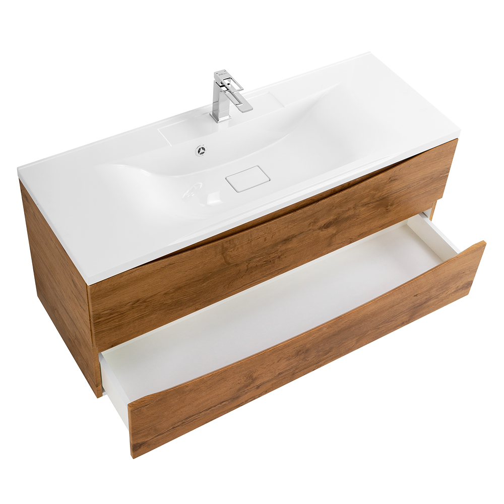 Приобрести belbagno тумба с раковиной marino 110 см, подвесная rovere nature, белая раковина