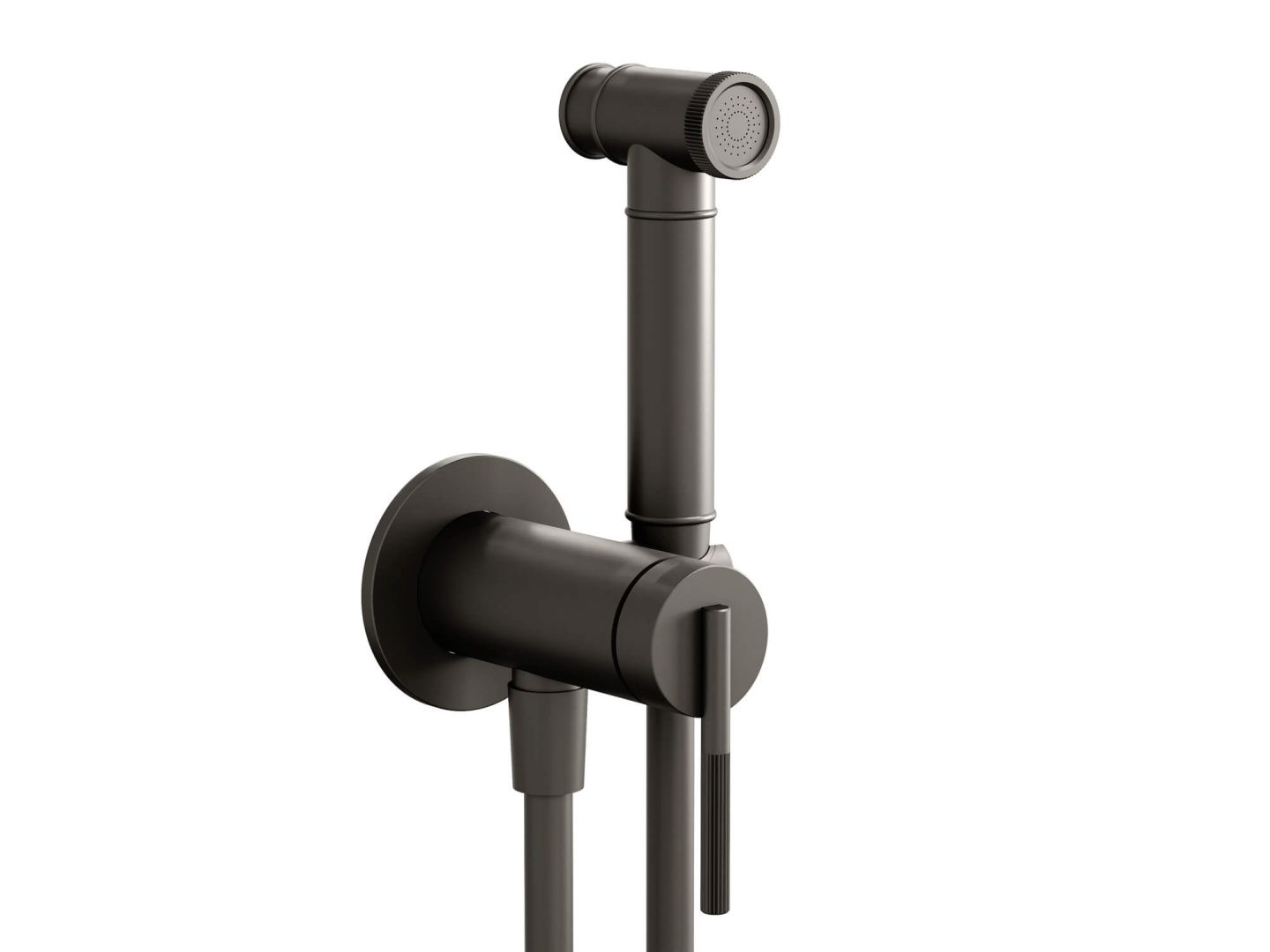 Приобрести hayzburg встраиваемый смеситель с гигиеническим душем, графит hb-4005gg
