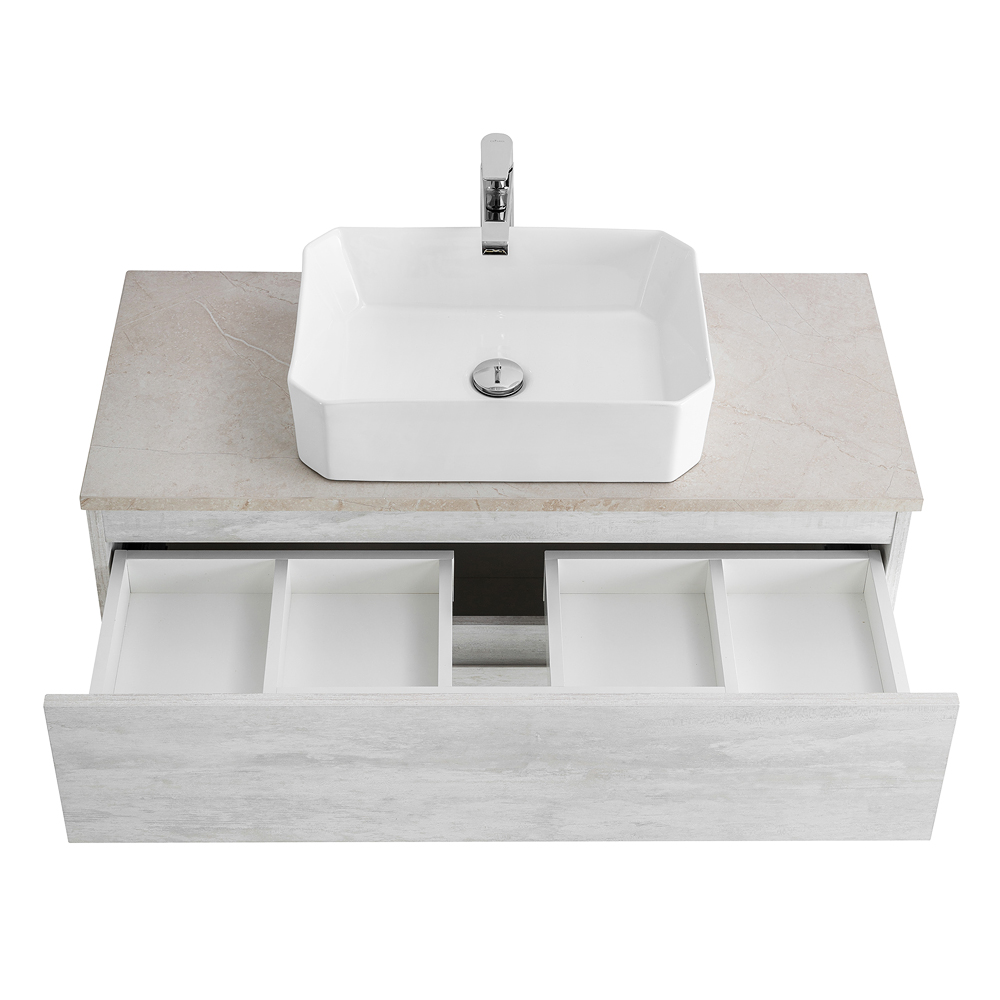 Приобрести cezares тумба со столешницей molveno 46 100 см legno bianco, белая molveno 46-100-2c-so-lb