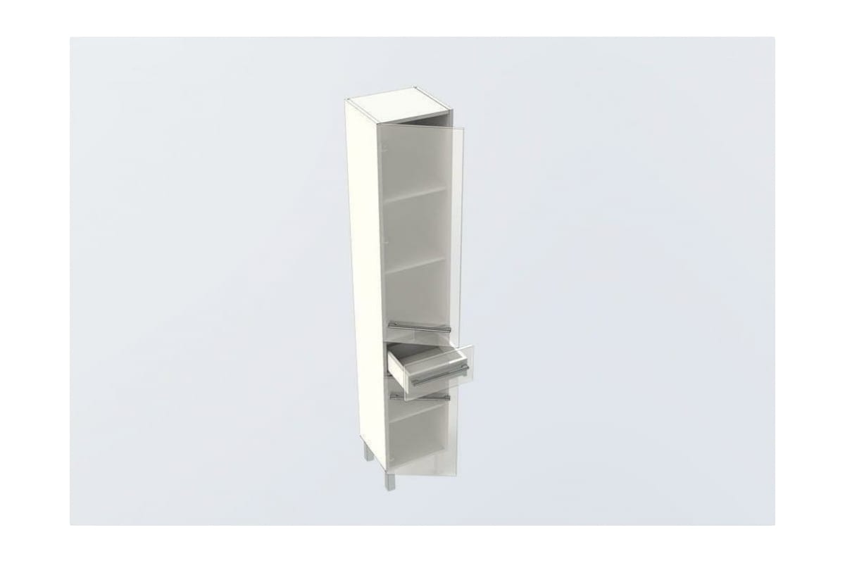 Приобрести aquanet пенал верона 35 см, l белый