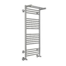 Terminus Полотенцесушитель Аврора П20 40х100 см, с полкой, водяной, хром