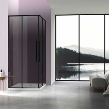 Vincea Душевое ограждение Slim-N 80х100 см, тонированное, черное VSS-4SN8010CGB