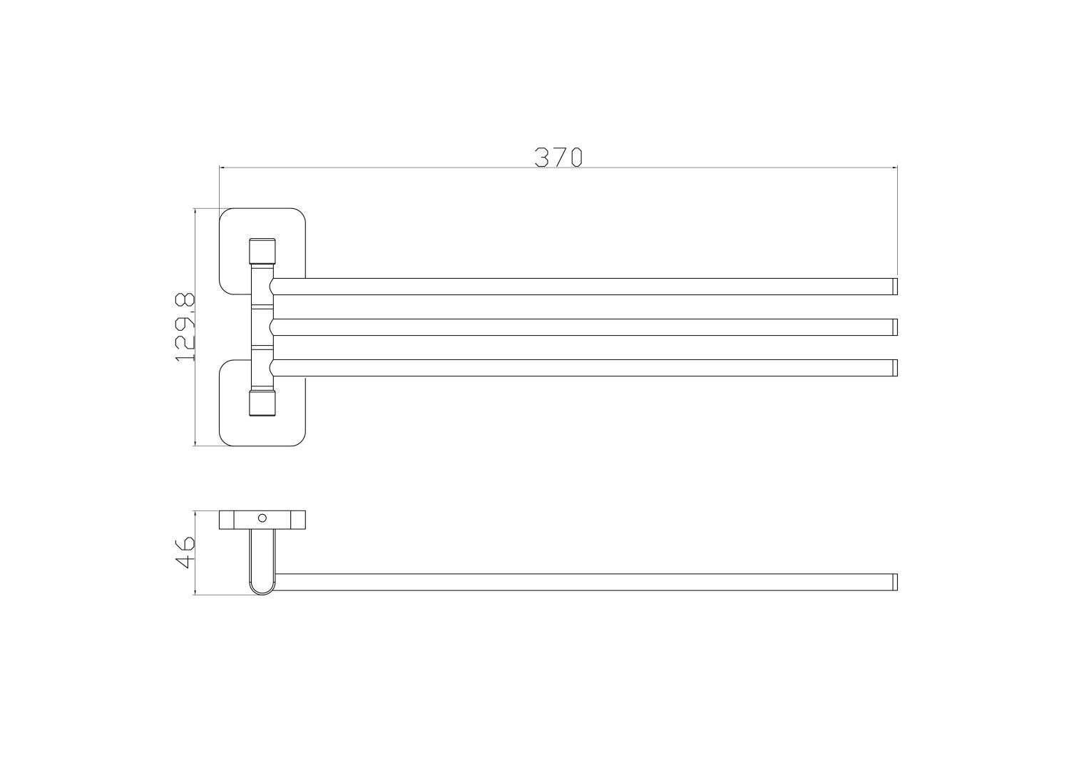 Приобрести полотенцедержатель поворотный wonzon & woghand still, хром (ww-6641)