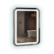 Azario Зеркало Мальта 550*800, белый, сенсорный выключатель с LED-подсветкой, ФР-00000941