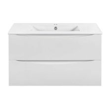 Vincea Тумба подвесная Mia Slim 90 см, белая VMC-2MC900S1GW;VBS-13990S1