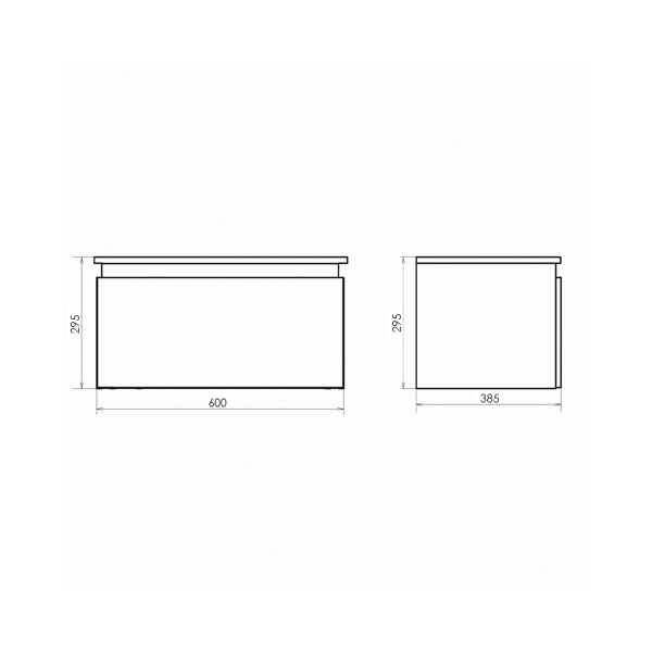 Приобрести сomforty тумба подвесная со столешницей "осло-60", светлый бетон