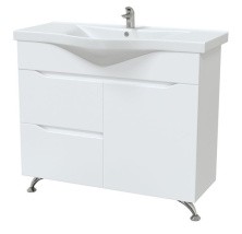 Mirsant Тумба напольная SOHO 100 см с раковиной УТ000027602