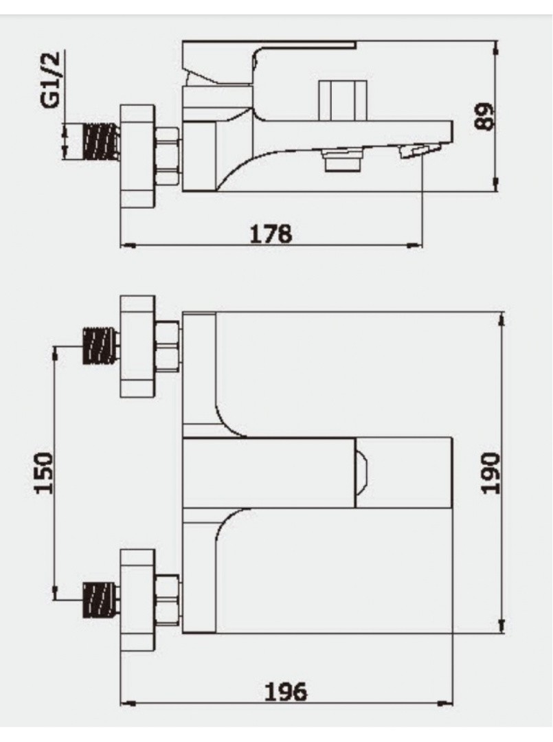 Приобрести смеситель для ванны vieir cielo с ручным душем, белый v393535f