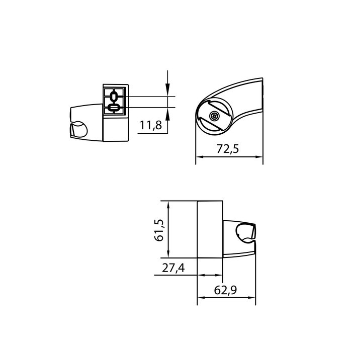 Приобрести iddis держатель душевой лейки optima home, настенный, хром, пластик 040cp00i53